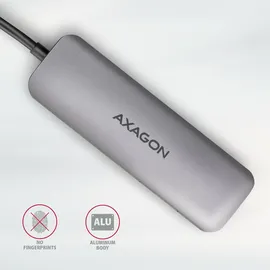 AXAGON HMC-5, USB 3.2 Gen 1 (3.1 Gen 1) Typ-C Grau