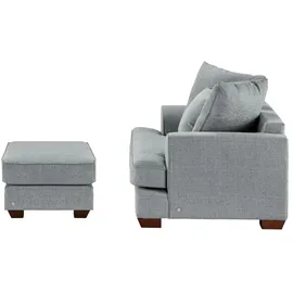 Soho Hocker Franka 75 x 42 x 62 cm Grau