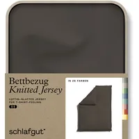 Schlafgut Knitted Jersey Bettwäsche: 135x200cm Bettdecke Bezug einzeln, Multicolor