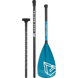 PADDEL SUP AQUA MARINA CARBON GUIDE 70% VARIO 3-TEILIG BLAU|SCHWARZ 220 CM