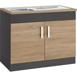 KOCHSTATION Spülenschrank KS-Gera Breite 100 cm beige