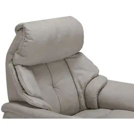 HIMOLLA Relaxsessel 4217 Leder 96 x 109 x 91 cm Grau mit Kopfteil