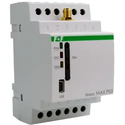 GSM-Fernsteuerungsrelais Temperaturüberwachung SIMply MAX P03 F&F 9784