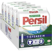 Persil Universal Megaperls (5 x 16 Waschladungen), Vollwaschmittel mit Tiefenrein Technologie, Waschmittel für reine Wäsche & hygienische Frische für die Maschine, 20 °C bis 95 °C