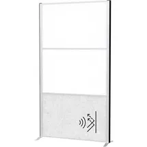 Maul Akustik-Trennwand MAULconnecto hellgrau 2 St. 100 x 182 x 35 cm