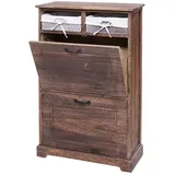 Mendler HWC-H19 100 x 60 x 24 cm braun / braun