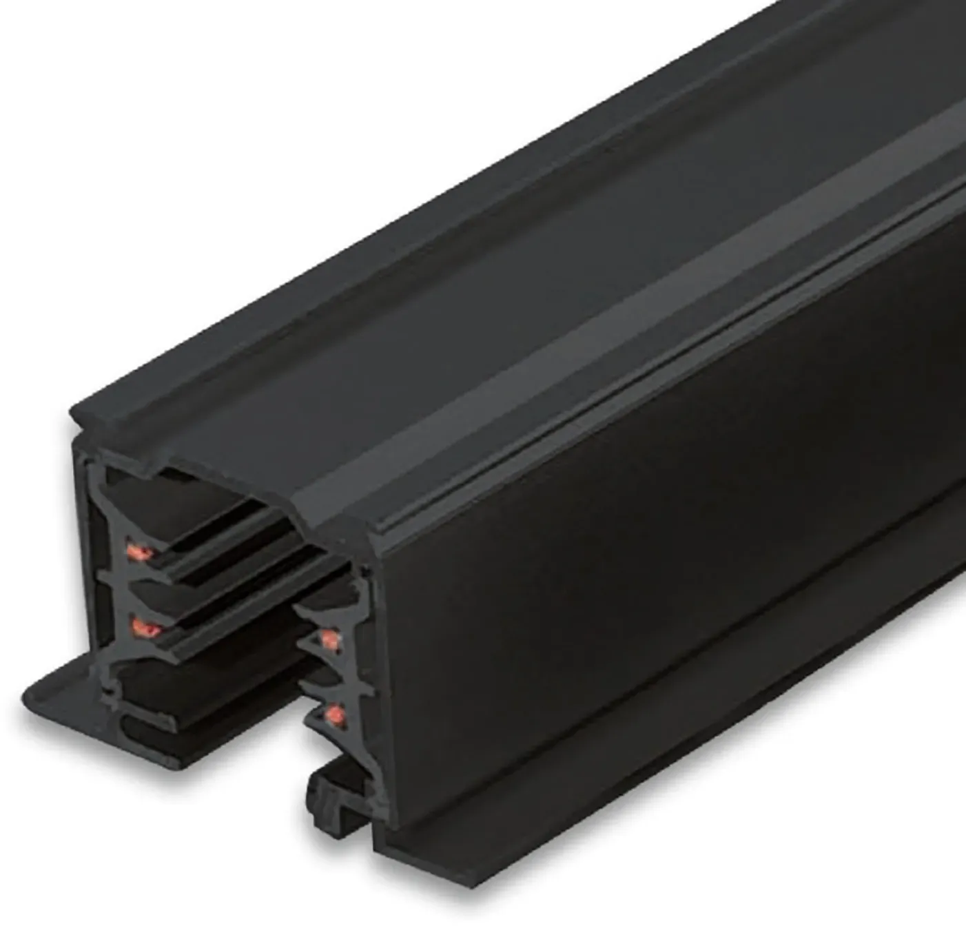 ISOLED 3-Phasen Classic Einbau-Stromschiene 2m schwarz