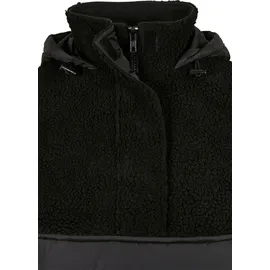 URBAN CLASSICS Ladies Sherpa Mix Pull Over Jacket - M