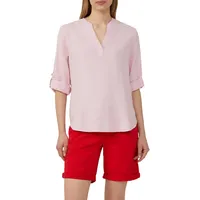 s.Oliver Leinenmix-Bluse mit Turn-up Rosa XS
