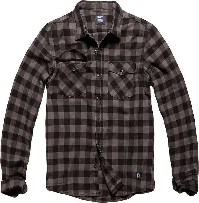 Harley shirt Grey check - Gris/Noir - M