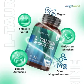 WeightWorld L Taurin 1000 mg Kapseln 180 St