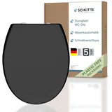 WC-Sitz mit Absenkautomatik | Abnehmbarer Klodeckel aus bruchsicherem Duropla...