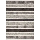 rug and roll Skandi Handwebteppich 55 x 80 cm Grau