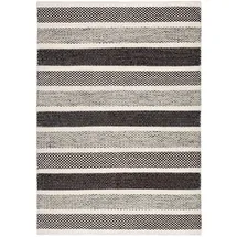 rug and roll Skandi Handwebteppich 55 x 80 cm Grau