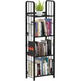Leiterregal, Bücherregal mit 4 Ebenen, Freistehendes Regal, Büroregal, Standr...