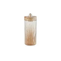 Deko Glasdose   , braun , Glas , Maße (cm): H: 25,5  Ø: 10