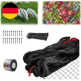 30X15M Vogelschutznetz Gartennetz, Vogelnetze Feinmaschig 5X5 Cm,Schwarz PE Schw