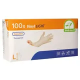 Medi-Inn Vinyl Light Einmalhandschuhe gepudert transparent Größe L