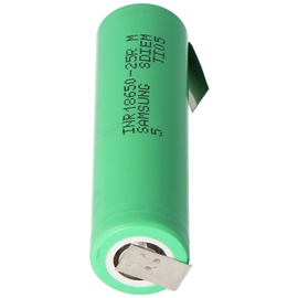 Samsung INR18650-25R 2500mAh 3,6V - 3,7V ungeschützt mit Lötfahne U