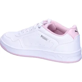 Puma Damen Court Classy Turnschuhe, Puma White Whisp Of Pink Puma Silver, 38.5 EU - 5,5 UK