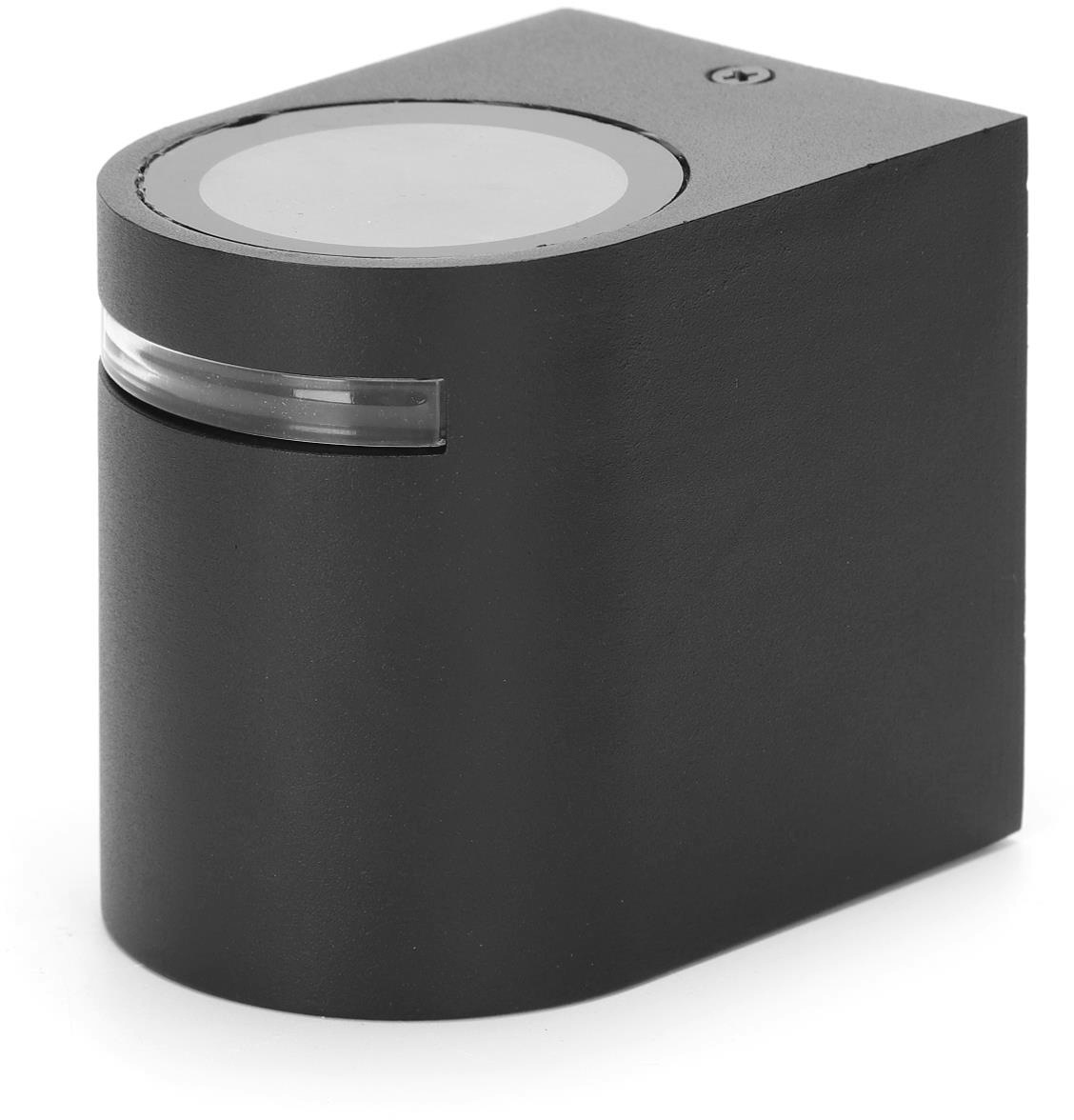 Aigostar Außenlampe mit GU10 Fassung IP54 in schwarz, 1 Flammig Warmweiß auch für Innenbereich geeignet