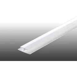 Hart-PVC Doppel-T-Fugenprofil - 2600 mm T-Profil für HPL-Platten - Stegbreite 20/40 mm - Verbindungsprofil für 6 mm Platten