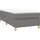 vidaXL Boxspringbett 90 x 200 cm Dunkelgrau