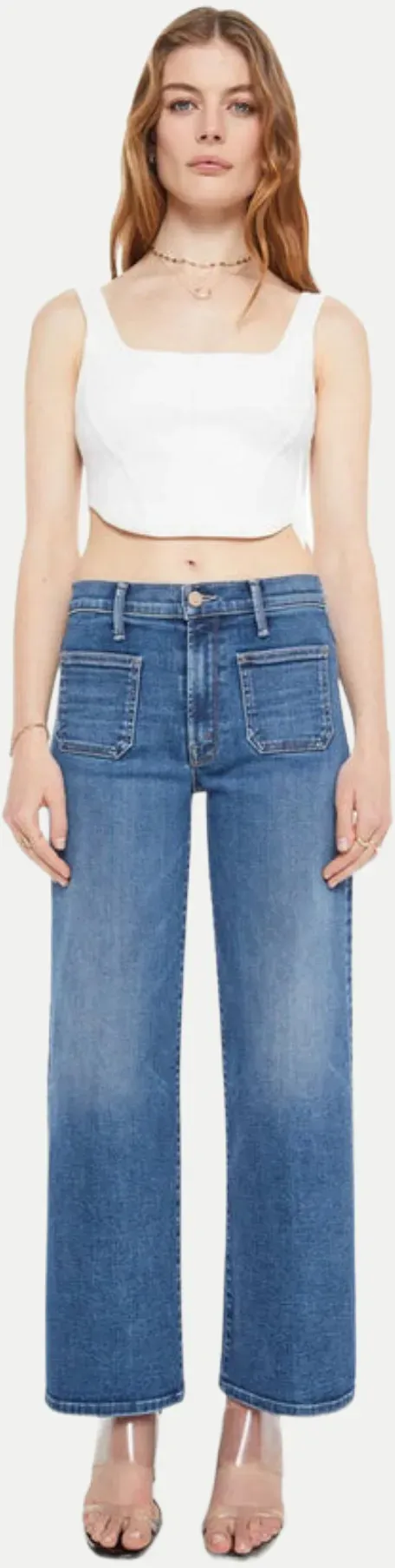 PATCH POCKET MID RISE MAVEN ANKLE Blau 27