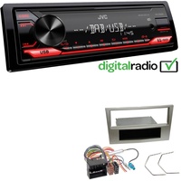 JVC KD-X182DB MP3 DAB+ USB 1-DIN Autoradio für Opel Zafira B satin stone