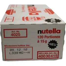 Ferrero nutella Nuss-Nougat-Creme, 120 St. je 15,0 g/1,8 kg