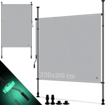 Kesser Windschutz 200 x 310 cm grau wasserfest
