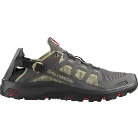 Salomon Techamphibian 5 Herren pewter/moth/fiery red 41 1/3