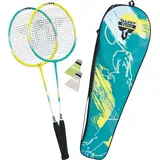 Talbot Torro Schildkröt 449412 - Talbot-Torro Badminton-Set 2-Fighter, 2-Player Set, Kinder-Federball-Set
