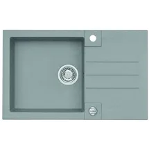 ALVEUS Rock beige links Einbauspüle Handbetätigung 780 x 480 mm