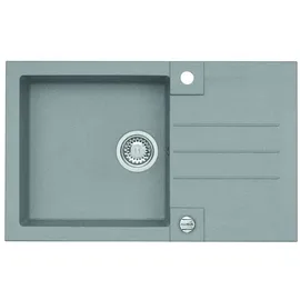 ALVEUS Rock beige links Einbauspüle Handbetätigung 780 x 480 mm
