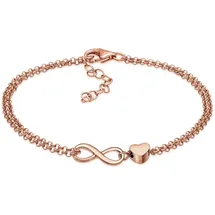 Elli Neu Herz Liebe Unendlichkeit Infinity 925 Silber Armbänder & Armreife Damen