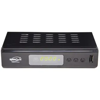 DIGIQuest Twin Tuner Rec Digitaler terrestrischer Receiver, DVB-T2, Full HD, Small Edition, Videorekorder, Schwarz
