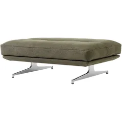 &Tradition Inland AV32 Pouf, polished aluminium / clay 0014