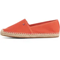 Tommy Hilfiger Damen. Espadrilles Flag Canvas mit Logo, Orange