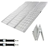 Baumarktplus DREIBREIT by TRUTZHOLM Auffahrrampe klappbar 175 cm 1020 kg Alu grau gelocht Verladerampe