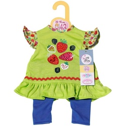 Zapf Creation® Puppenkleidung Dolly Moda, Erdbeeren Outfit 43 cm bunt