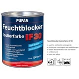 Pufas Isolierfarbe 750ml isoliert Wasserflecken, Ruß u. Nikotin Wandfarbe innen