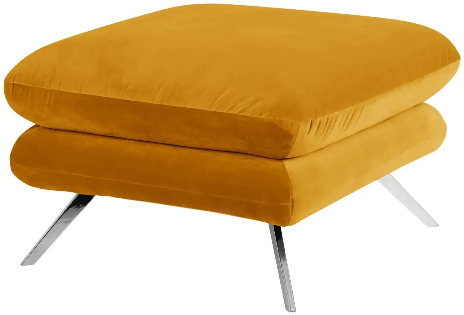 Jette Home Hocker  Caldara ¦ gelb ¦ Maße (cm): B: 70 H: 45 T: 70.0