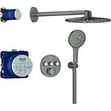 GROHE Grohtherm Smartcontrol Duschsystem 34863AL0 Unterputz, hard graphite gebürstet