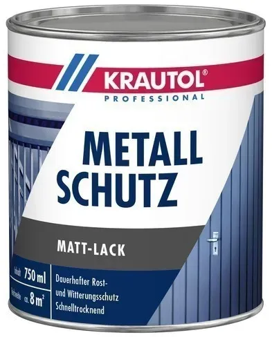 KRAUTOL METALLSCHUTZLACK | matt - RAL7001 Silbergrau - 750ml