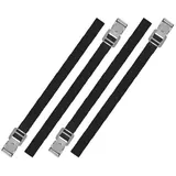PRO PLUS ProPlus 321285 Spannriemen mit Metallschnalle 18mm-40cm Set von 4 Stück, Schwarz