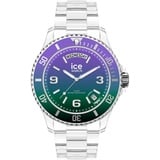 ICE-Watch - ICE clear sunset Purple green - Mehrfarbige Damenuhr mit Plastikarmband - 021433 (Medium)