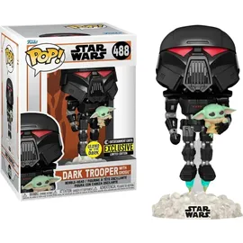 Funko Pop! Star Wars: Mandalorian - Dark Trooper with Grogu 488 EXM