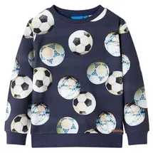 vidaXL Kinder Sweatshirt Pullover Pulli Langarm Rundhalsausschnitt Marineblau 116 - 116 (5-6y)
