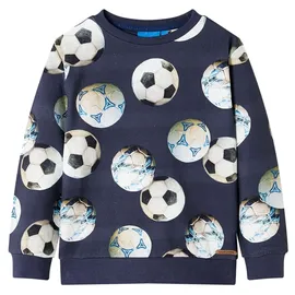 vidaXL Kinder Sweatshirt Pullover Pulli Langarm Rundhalsausschnitt Marineblau 116 - 116 (5-6y)